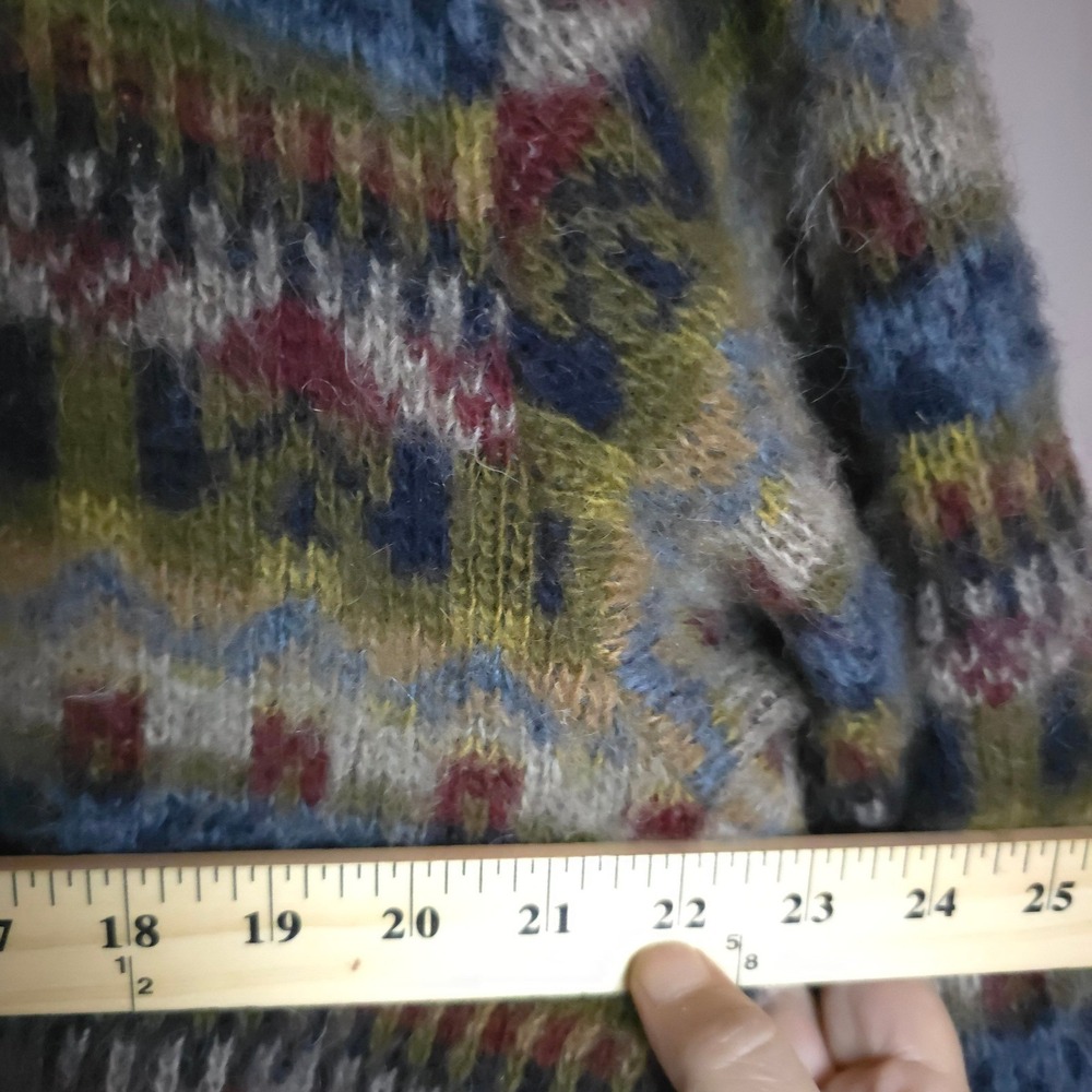 Floss Iceland‎ Wool Blend Hooded Parka Jacket Women Nordic Fair Isle Winter - Picture 8 of 10